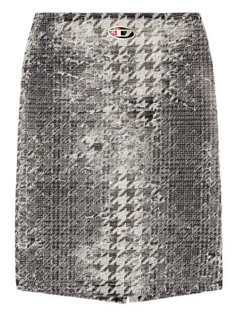Diesel midi De-Rathian-Fsh skirt Black A214700CEBN