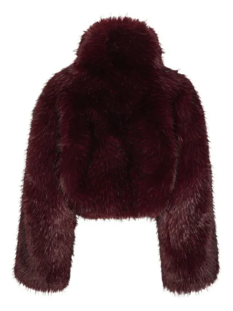 ROTATE BIRGER CHRISTENSEN high-neck cropped jacket Red 1146862734