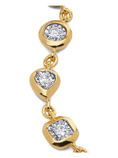 Monica Vinader diamond-embellishment necklace Gold GPNKASMXLGD
