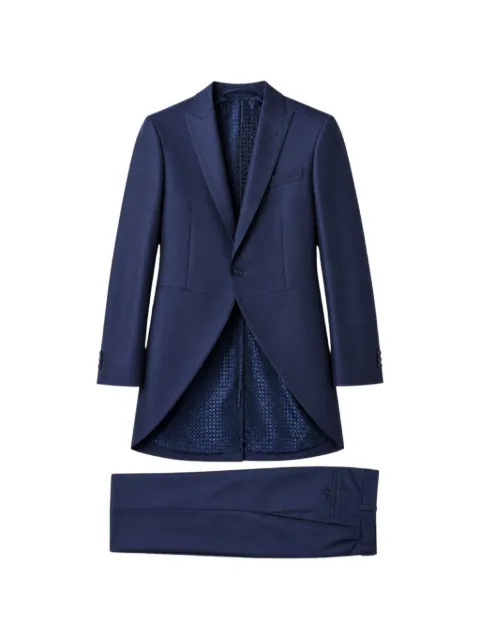 RAMON SANJURJO peak-lapel tailored single-breasted suit Blue 91RH8162132332BLUE