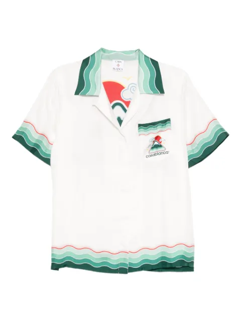 Casablanca short-sleeve shirt White WPF25SH200