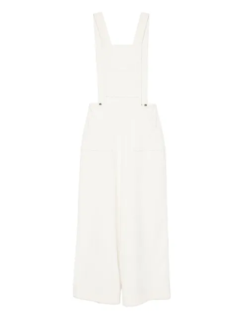 Vestiaire d'un Oiseau Libre corduroy dungarees White CORDUROYDUNGAREES