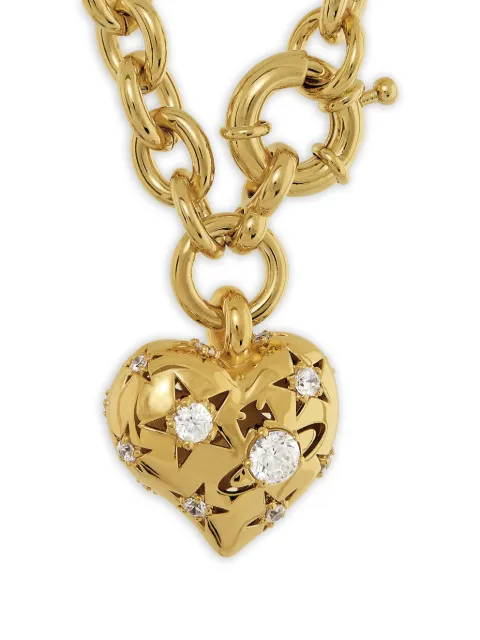 Vivienne Westwood heart embellished necklace Gold 6301014802R102001