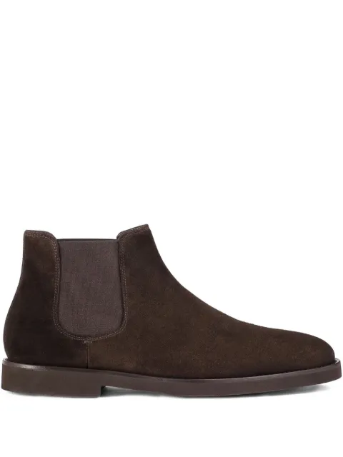 Doucal's suede elastic-sided ankle boots Brown DU3360DAVDUF024TM23