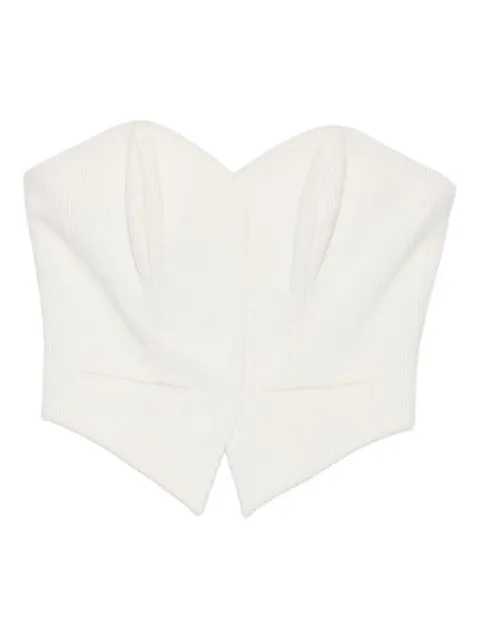 Vestiaire d'un Oiseau Libre corduroy corset White CORDUROYCORSET
