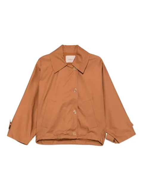 TWINSET button-fastening pocket jacket Brown 252TP2062