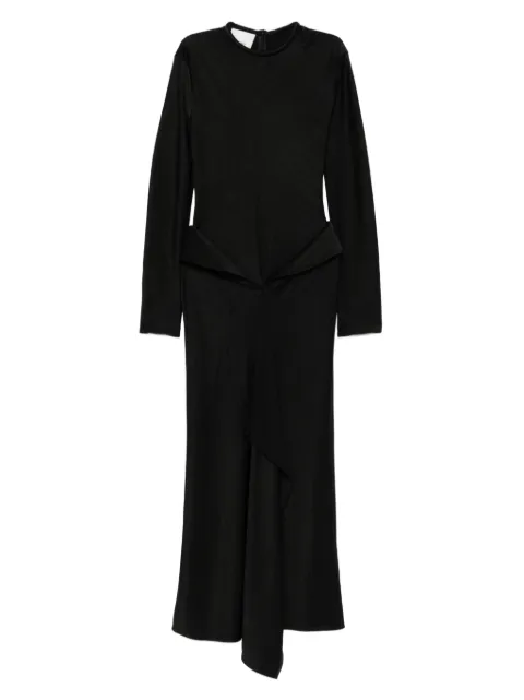 Nanushka crew-neck draped maxi dress Black NW25FWDR19199