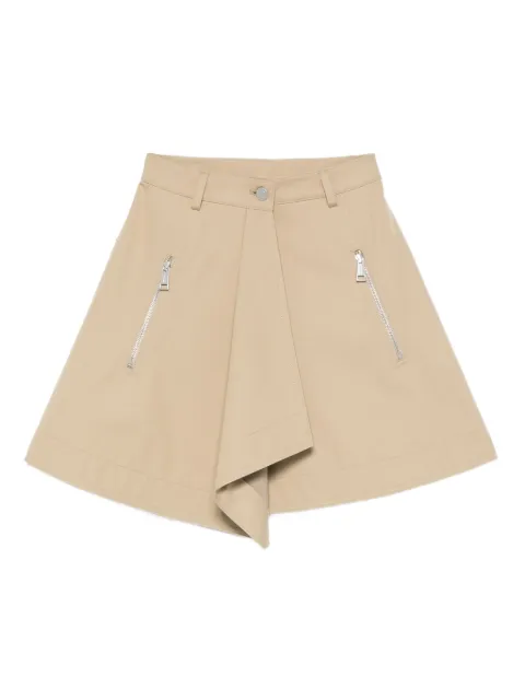 Nanushka draped zip-detail mini skirt Neutrals NW25FWSK27173