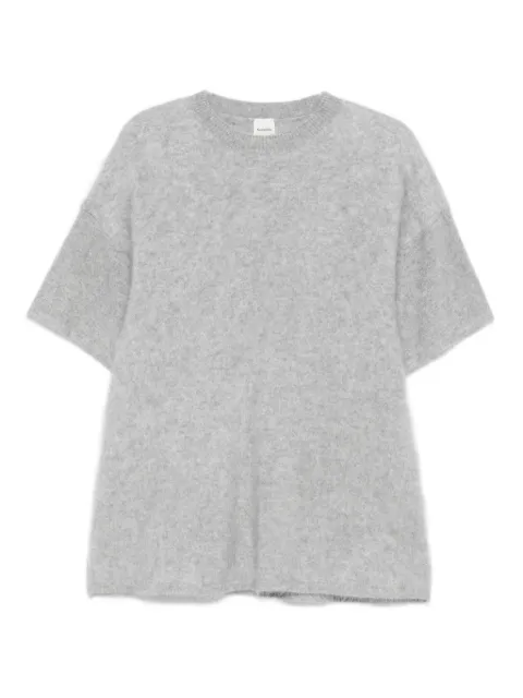 Nanushka short-sleeve cashmere knitted T-shirt Grey NW25FWTP29792