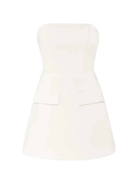 Vestiaire d'un Oiseau Libre strapless mini dress Neutrals WOOLMINIDRESS