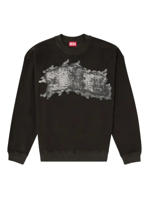 Diesel S-Valentin-Jmbv graffiti-print sweatshirt Black A215590TKCA