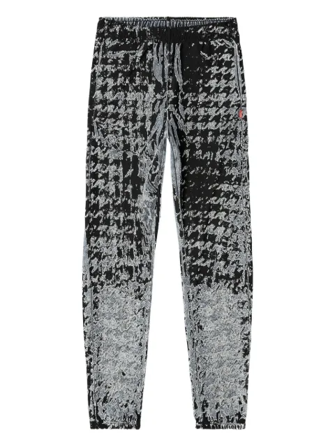 Diesel P-Labis devoré-houndstooth trousers Blue A215760PGBE