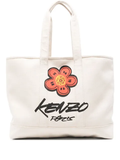 Kenzo x Futura 2000 Kenzo Utility Boke flower-print tote bag Neutrals FF68SA911F36