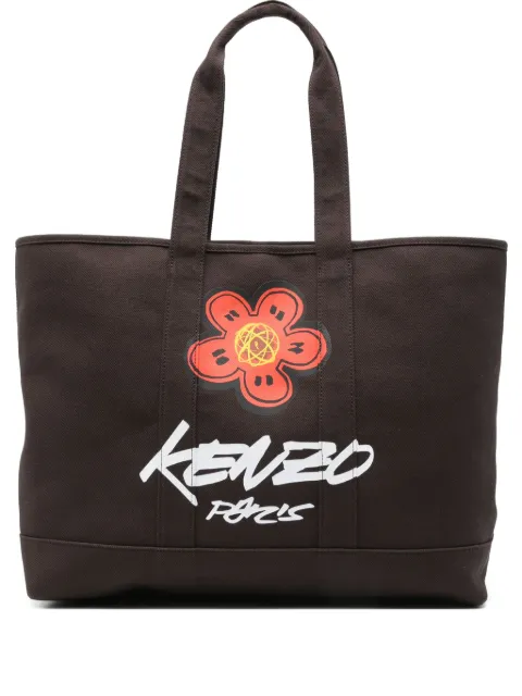 Kenzo x Futura 2000 Kenzo Utility Boke flower-print tote bag Brown FF68SA911F36