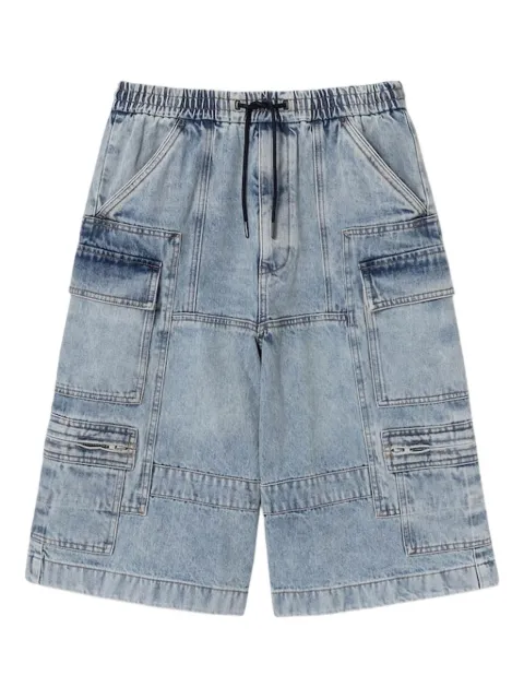 Juun.J drawstring denim cargo shorts Blue JC5725PD100P