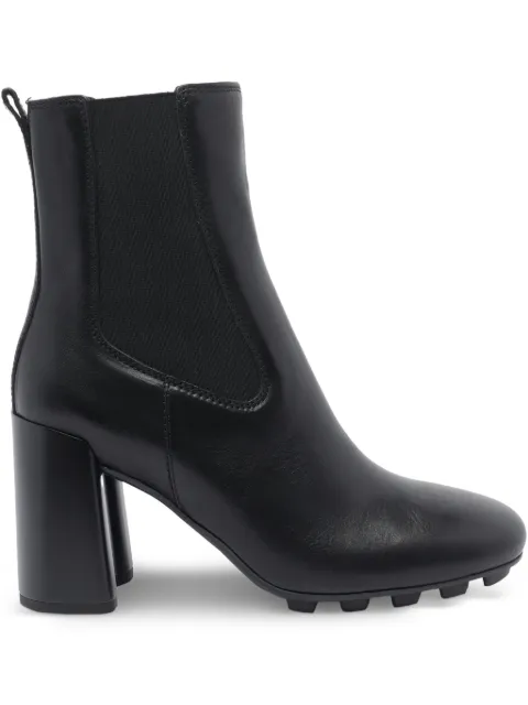 Hogan 90mm block-heel leather boots Black HXW6950FW30KXT