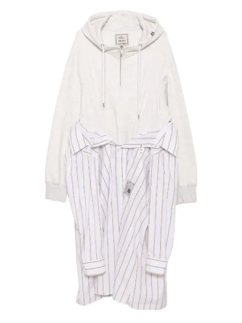 Maison MIHARA YASUHIRO combined hoodie dress Grey K15DR402WHT