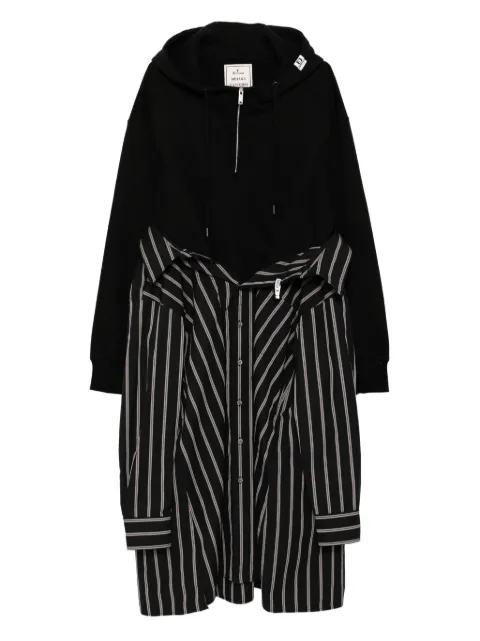 Maison MIHARA YASUHIRO combined hoodie dress Black K15DR402BLK
