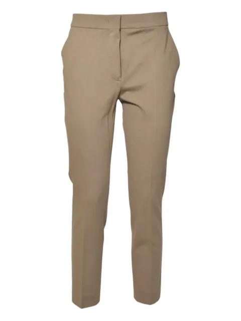 Max Mara concealed-fastening tailored trousers Brown 2521786021600