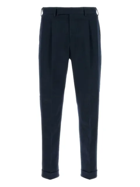 PT Torino pleated-cuffed trousers Blue CORSZAZ40FWDSD75