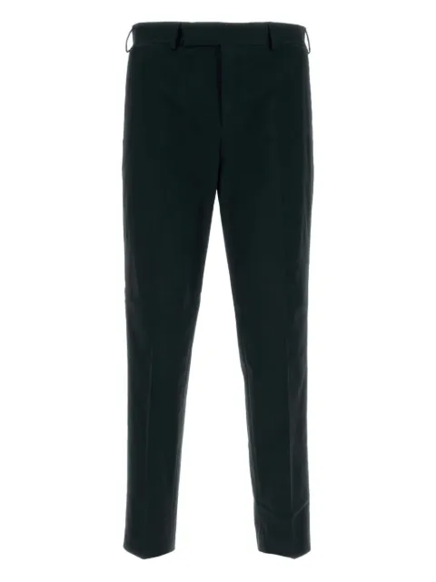 PT Torino straight-leg cotton-blend trousers Black CORSZ1Z00FWDSD75