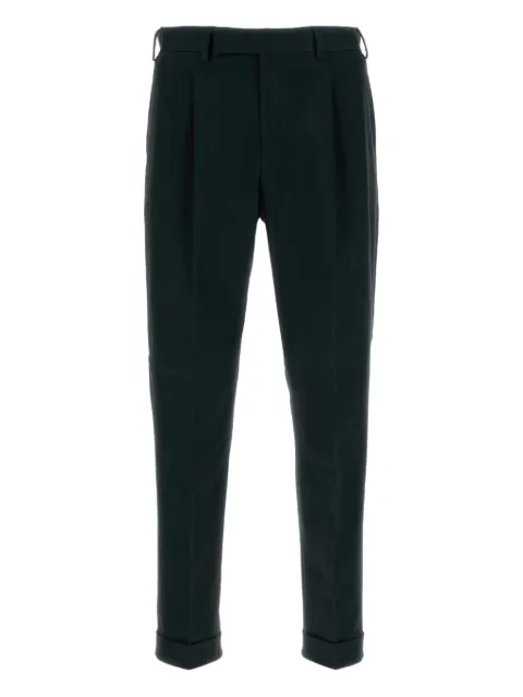 PT Torino pleated-cuffed trousers Black CORSZAZ40FWDSD75