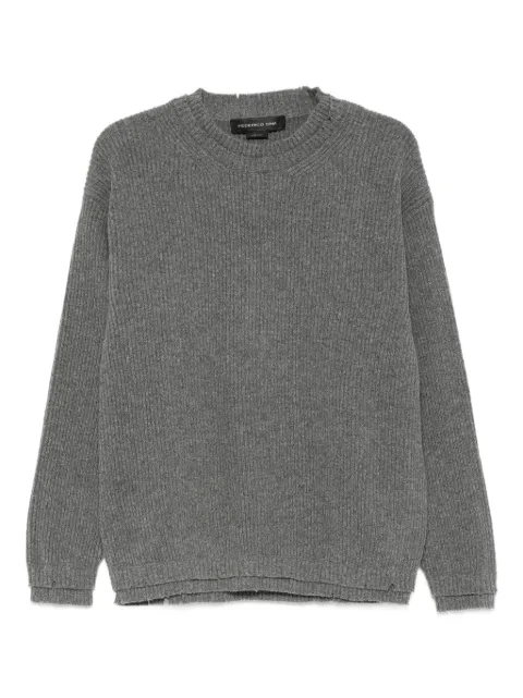 FEDERICO CINA ribbed wool sweater Grey FCCOKTP0101