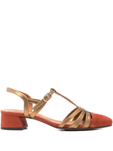Chie Mihara 40mm T-bar heeled pumps Orange ROSALI