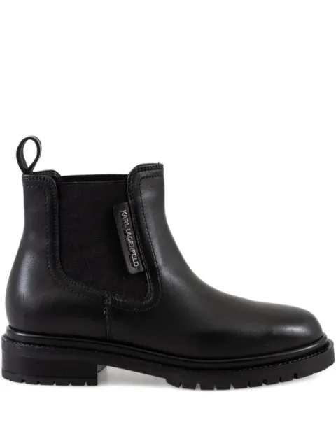 Karl Lagerfeld elastic-panel chelsea boots Black KL47545