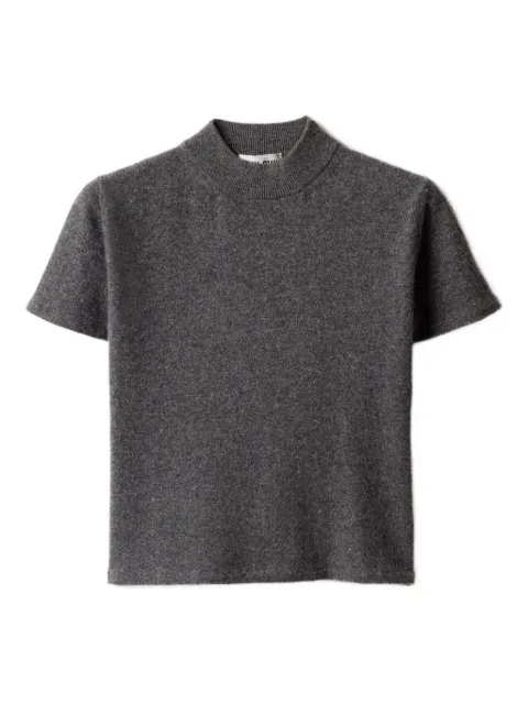 Miu Miu ribbed mock-neck cashmere sweater Grey MMR451SOOO18A9
