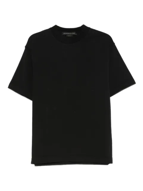 FEDERICO CINA short-sleeve cotton t-shirt Black FCCOTS0101