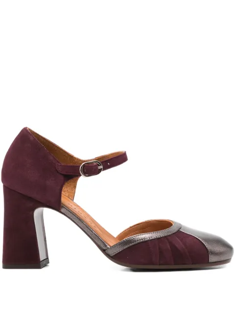 Chie Mihara block-heel ankle-strap pumps Red 2503WDR029M002P