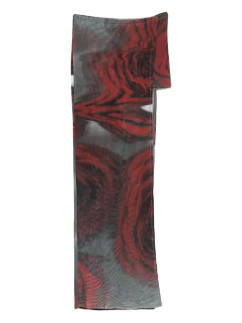 Jean Paul Gaultier Blurry Roses mini skort Red 2504WSK016M011P