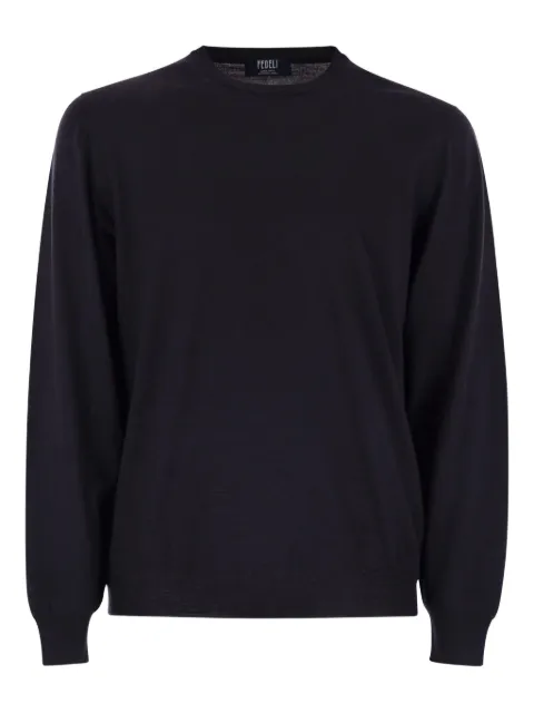 Fedeli Argentina crew-neck sweater Blue MU0070126