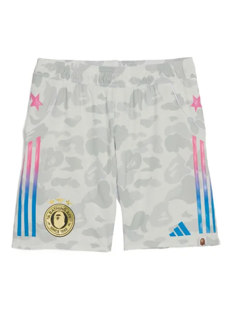 adidas camouflage-print football shorts Grey KB2205