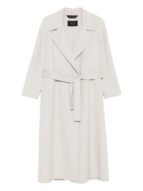 Paltò Paola belted lapels coat Grey B51PDPAOLDOU