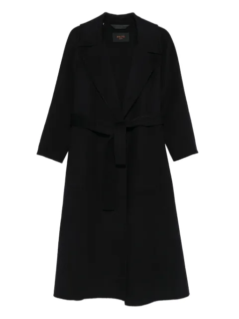Paltò Paola belted wool coat Black B51PDPAOLDOU