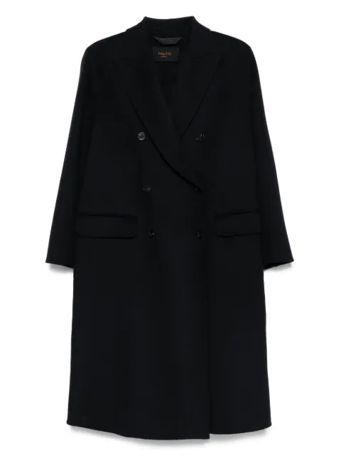 Paltò Daria double-breasted wool coat Blue B51PDARIADOU