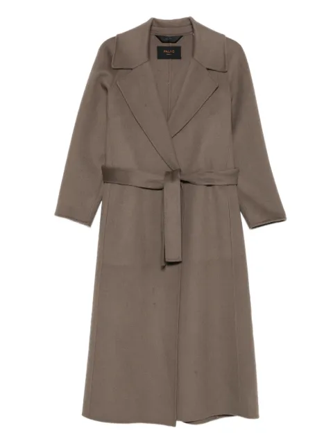 Paltò Paola belted wrap coat Brown B51PDPAOLDOU