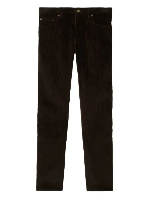 Burberry corduroy straight-leg trousers Brown 8117362
