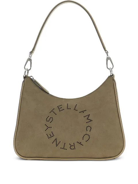 Stella McCartney small Hobo logo-detail shoulder bag Grey 7B0104WP05902942