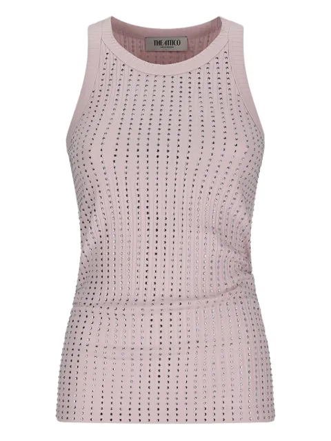 The Attico ribbed embellished tank top Pink 251WCN00004JJJ051TR