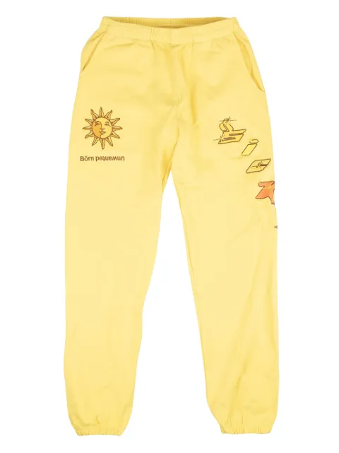 Sicko Born Unwanted Embroidered "Yellow" track pants Yellow 90SK1001