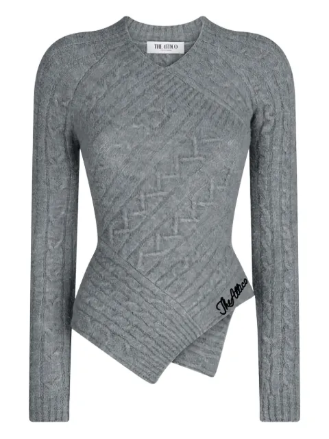 The Attico cable knit jumper Grey 251WCK00119KWW001AA