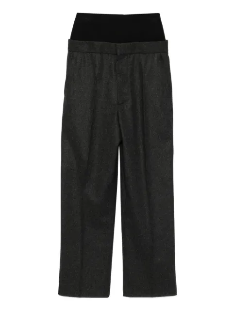 Alaïa knit-waistband trousers Grey AA9P0238W011A840