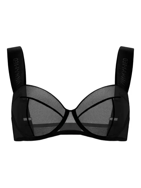Zhilyova The Unnamed 9 mesh-panelled bra Black 171010265