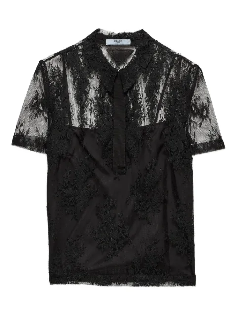 Prada lace top Black P936NSOOO17VM