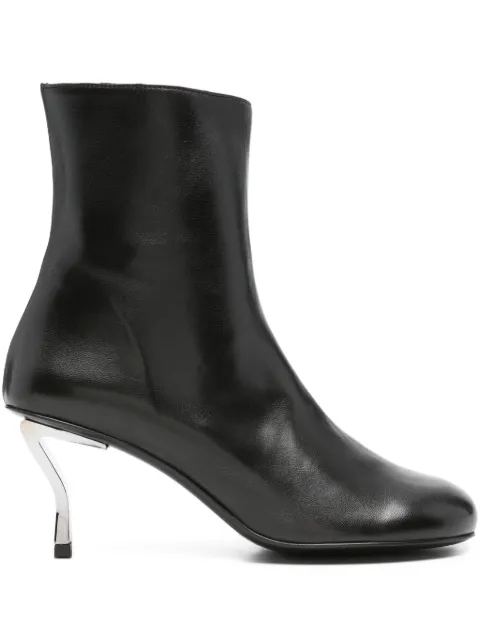 Nicole Saldaña sculpted-heel ankle boots Black FSLDWBNI109009