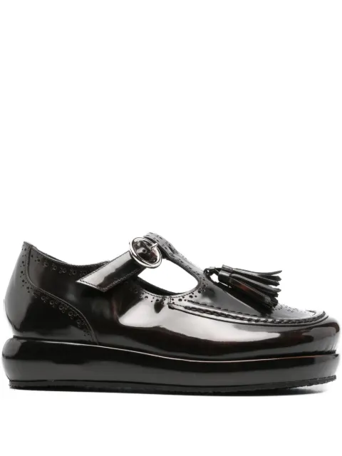 Nicole Saldaña tassel-embellished platform loafers Brown FSLDWMAR107F0F