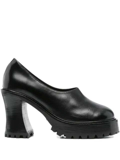 Nicole Saldaña Hannah platform block-heel pumps Black FSLDWHAN109005